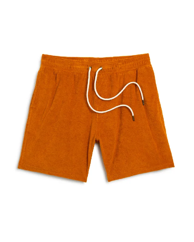 The Tropez Terry Cloth Short - Burnt Sienna