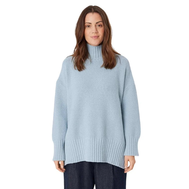 Weekend Specials to Celebrate Frydah Cotton Mix Jumper in Blue Fog