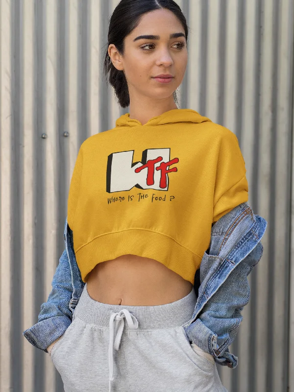 Buy Now WTF : Where Is The Food?- Winter Crop Hoodies