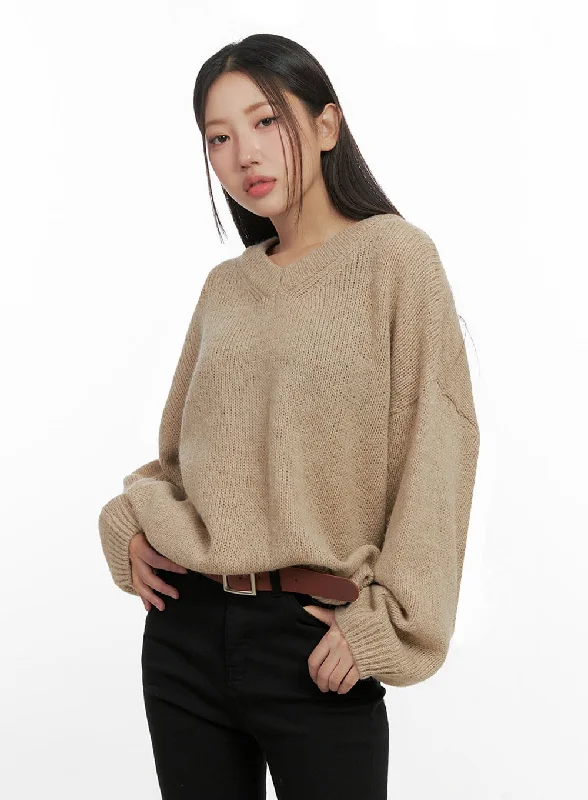 Epic Deals CozyChic Wool Blend V-Neck Sweater IN415