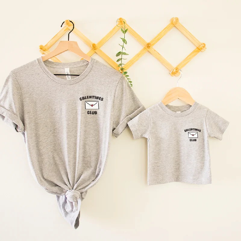 Act Fast Galentines Club Matching Pocket Logo T-shirts