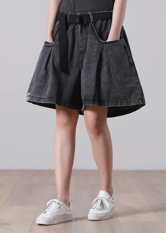 Today’s Deal Natural Black,Pockets Denim hot Summer Pants