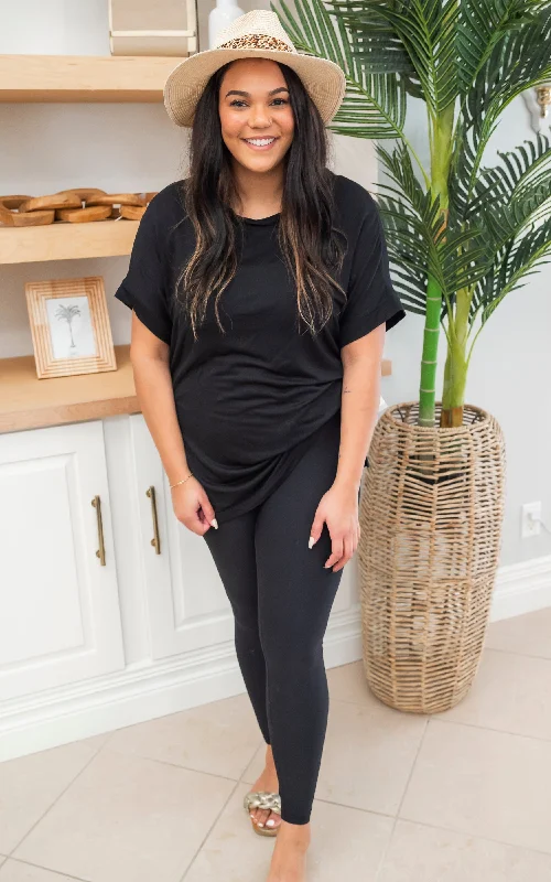 Deep Discounts MONO B Dolman Sleeve Oversized Tunic Tee - Final Sale
