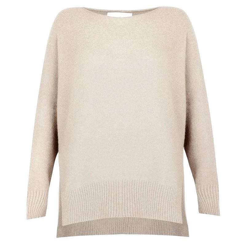 Weekend Offers That Sizzle Marley Round Neck Easy Fit Jumper in Ivory