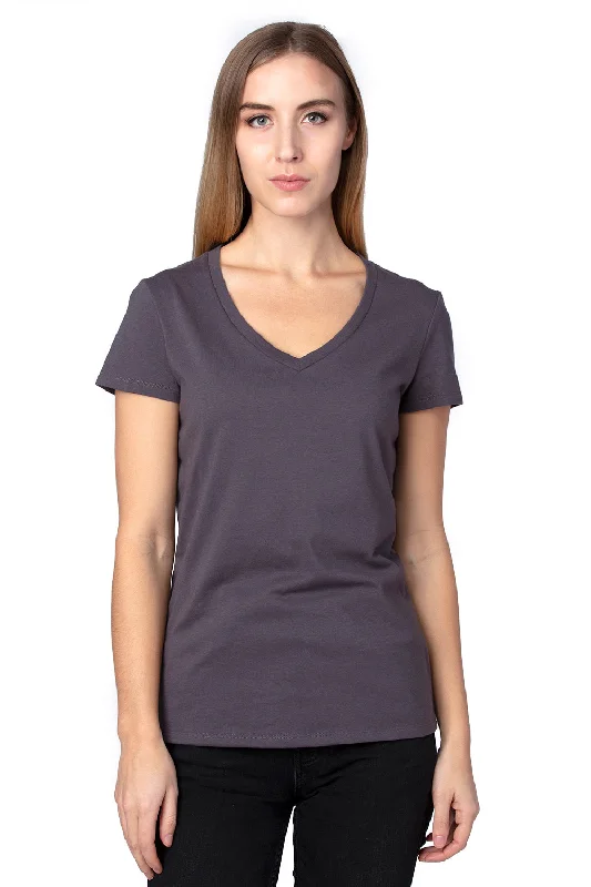 Weekend Bargains to Enjoy Threadfast Apparel Womens Ultimate Short Sleeve V-Neck T-Shirt - Graphite Grey