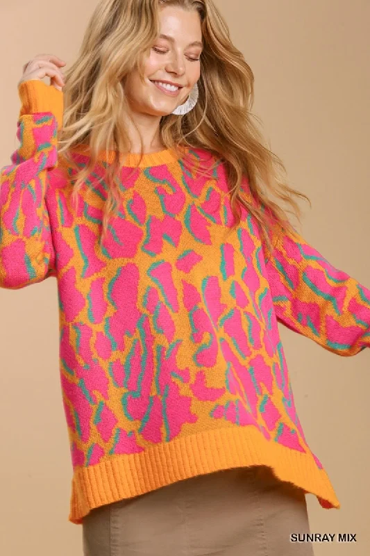 Instant Savings Umgee Boatneck Sweater in Sunray Mix
