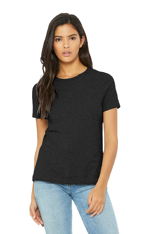 Crazy Savings Bella + Canvas Womens CVC Short Sleeve Crewneck T-Shirt - Heather Black