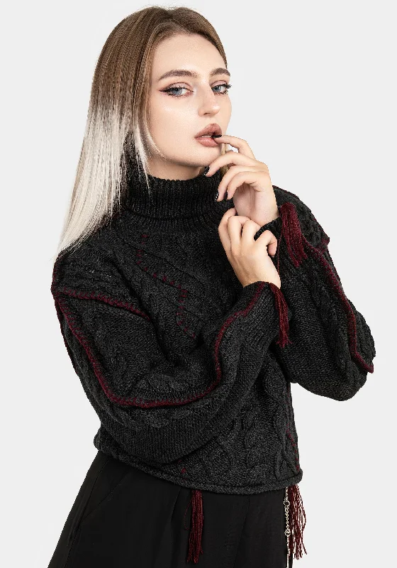 Limited Availability Vaila Cable Knit Crop Jumper