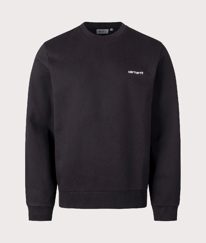 Amazing Deals Script Embroidery Sweatshirt
