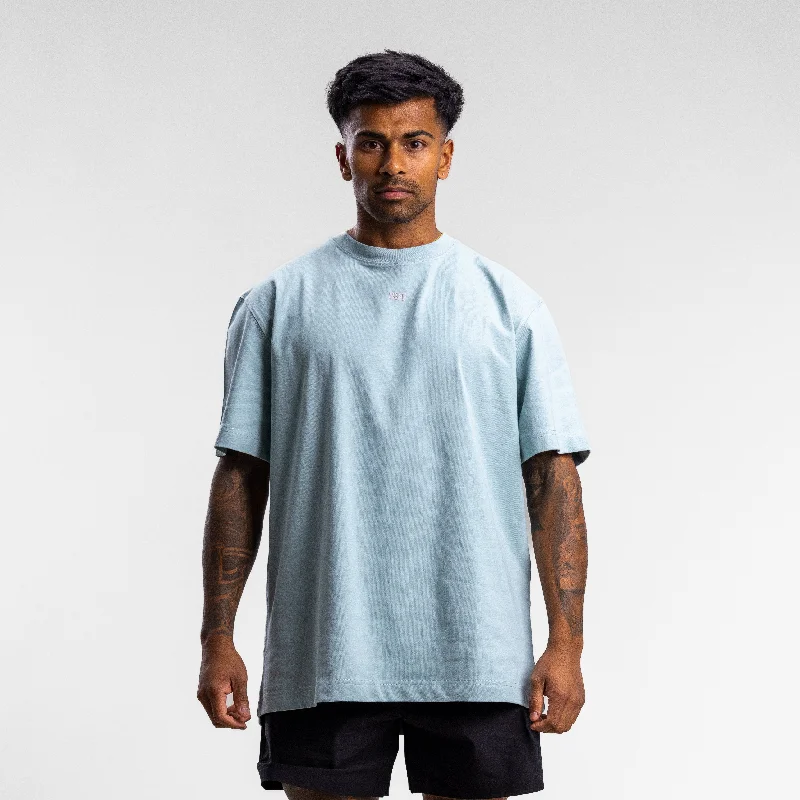 Capsize Box Block Tee Unisex Sky