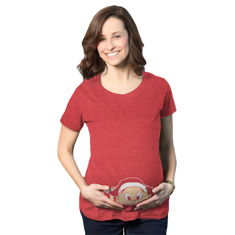 Bargain Prices Peeking Elf Maternity T Shirt