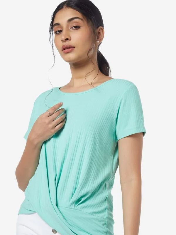 The Best Prices LOV Mint Ribbed Twister Top