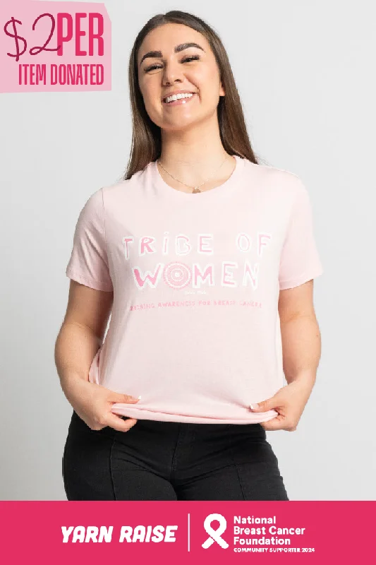 Best Seller Tribe Of Women Type Pink Cotton Crew Neck Women’s T-Shirt