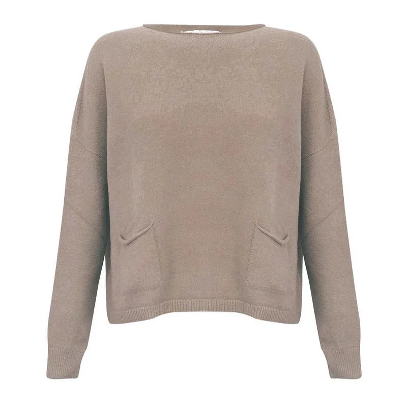 Weekend Offers That Tempt Jodie Round Neck Jumper in Smoke