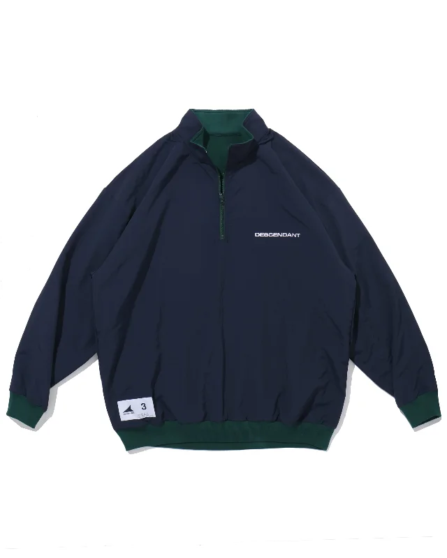 TIDE HALFZIP FLEECE LS SHIRT  NAVY