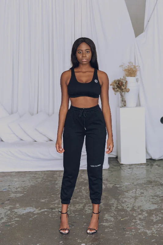 Online Only KG Lounge Crop Top - Black