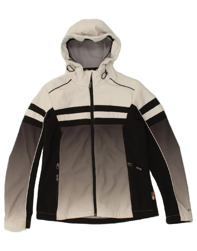Weekend Bargains to Relish CMP Womens Hooded Windbreaker Jacket IT 44 Medium Grey Colourblock Weekend Bargains to Relish CMP Womens Hooded Windbreaker Jacket IT 44 Medium Grey Colourblock