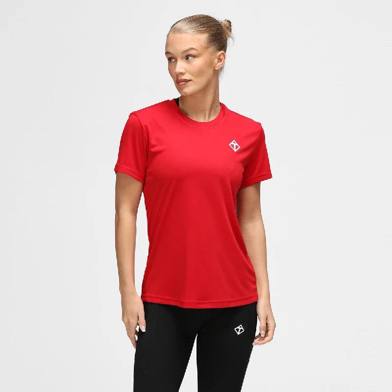 Massive Deal Red Diamond Ladies Technical T-Shirt