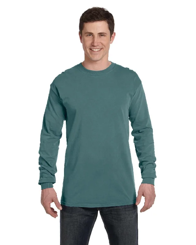 Comfort Colors Garment-Dyed Long Sleeve T-Shirt | Blue Spruce