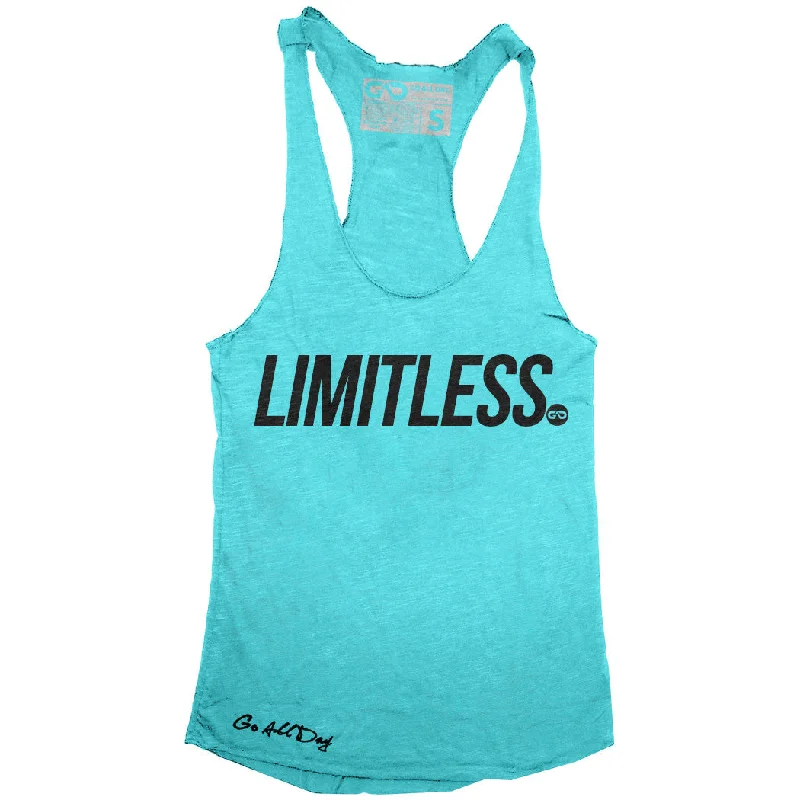Weekend Offers That Sizzle GO ALL DAY "LIMITLESS" TriBlend Racerback Tank (Teal)