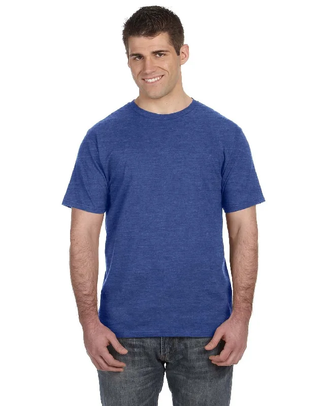 Anvil Fashion Fit T-Shirt | Heather Blue