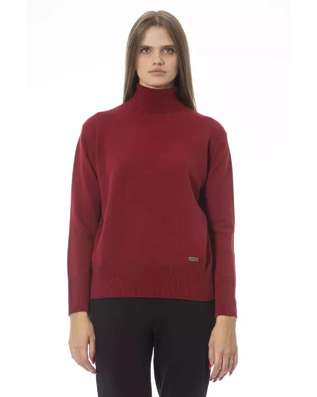 Act Fast Baldinini Trend Women's Red Wool Sweater - 42 IT