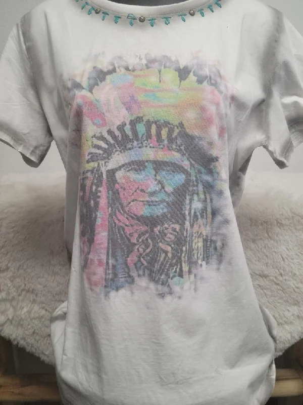 Weekend Deals That Impress Delila Women Mineral Wash “Tribe” Graphic