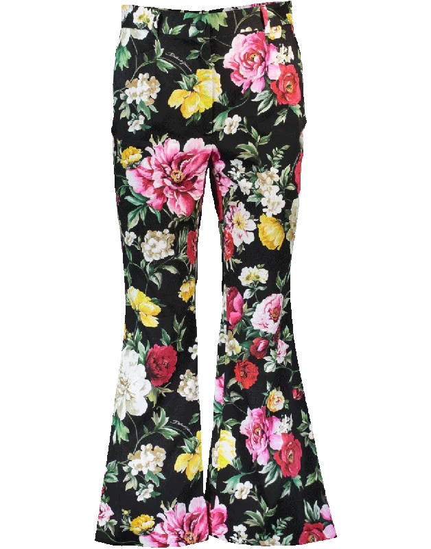 Hurry In Cropped Floral Pant