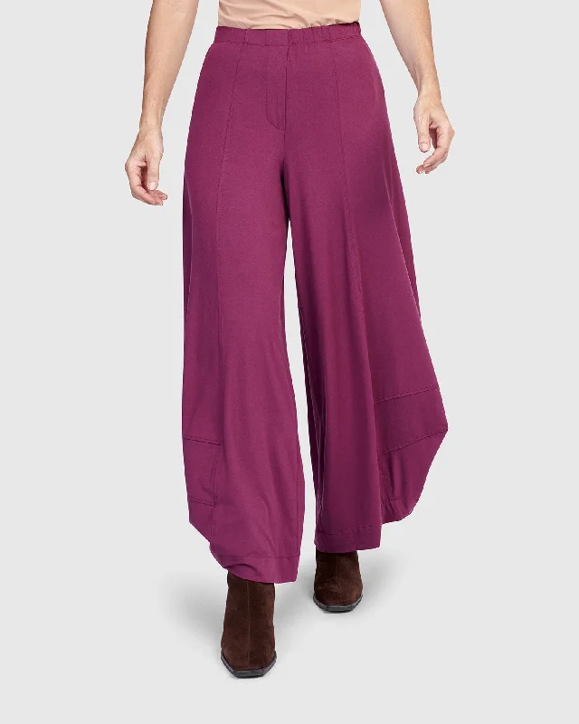 Price Drop Essential Punto Pants, Sangria