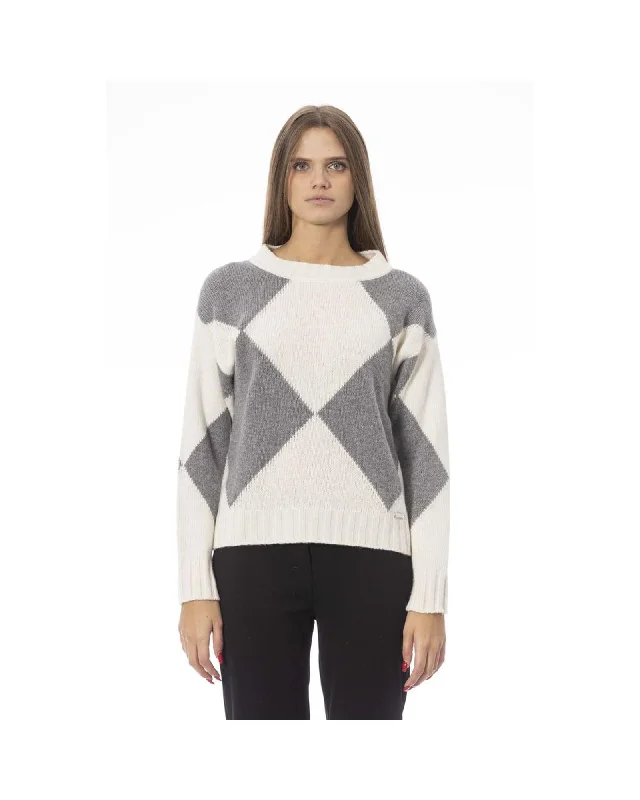 Fantastic Offers Baldinini Trend Women's Gray Wool Sweater - S