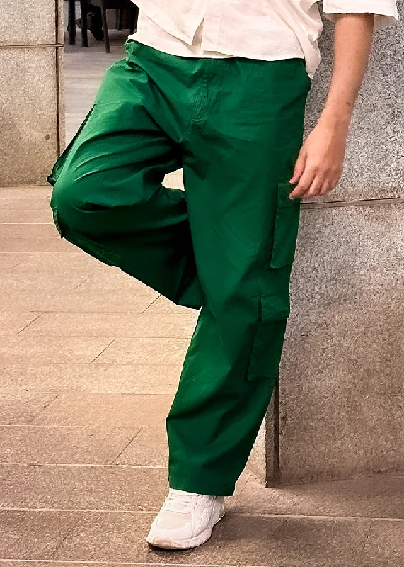 Parachute Pants For Men - Forest Green