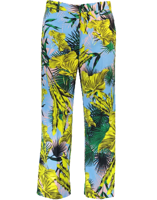 Final Clearance Palm Print Cropped Pant