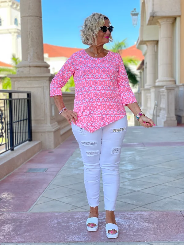 Now Available CANDY PINK ASYMMETRIC TOP