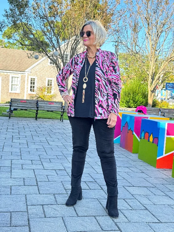 Weekend Deal LULU-B PINK SIZZLE FULL ZIPPER JACKET