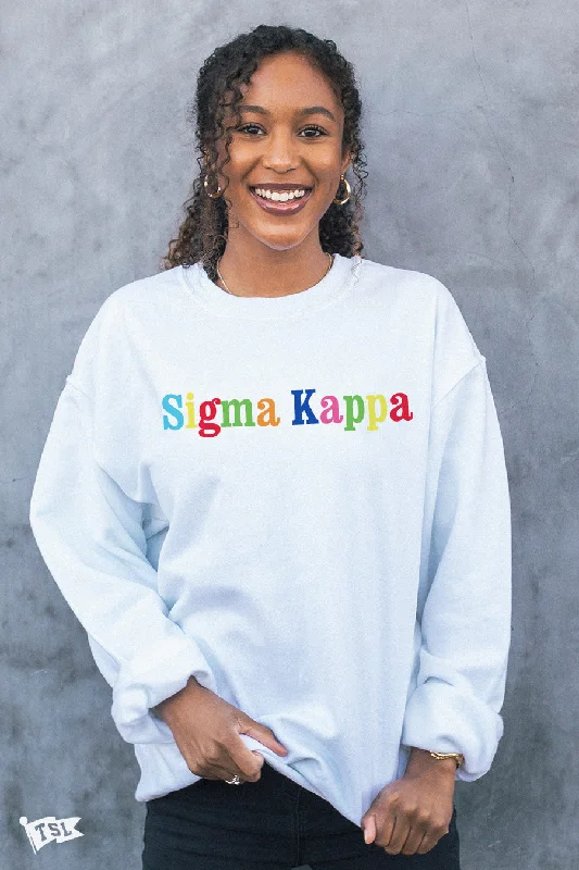 Overstock Sale Sigma Kappa Elementary Crewneck