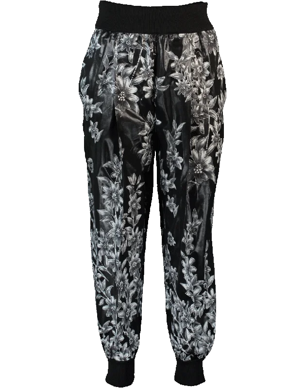 Weekend Deal Floral Knit Jogger