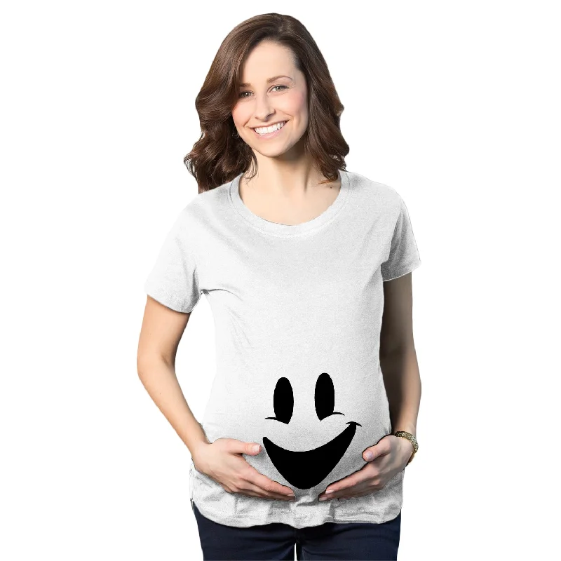 New Markdowns Smiling Ghost Maternity T Shirt