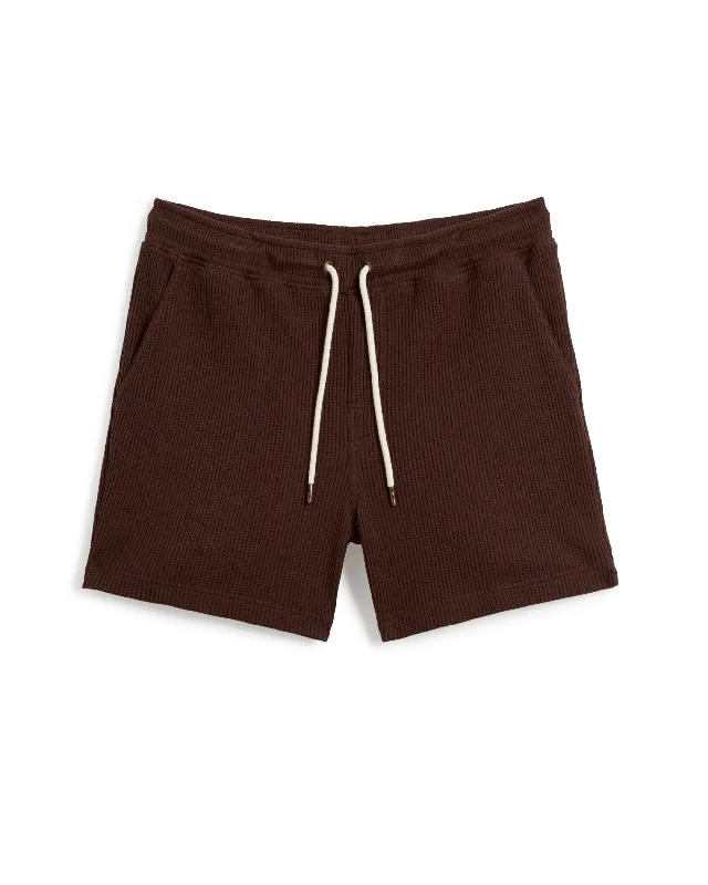 The Cannes Waffle Knit Shorts - Carajillo