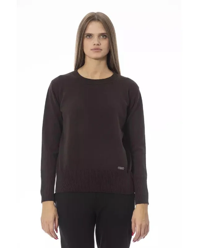 Sale Event Baldinini Trend Women's Brown Wool Sweater - 42 IT