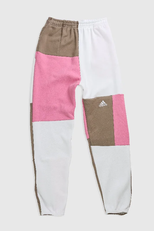 Don't Wait Unisex Rework Adidas Patchwork Sweatpants - XS