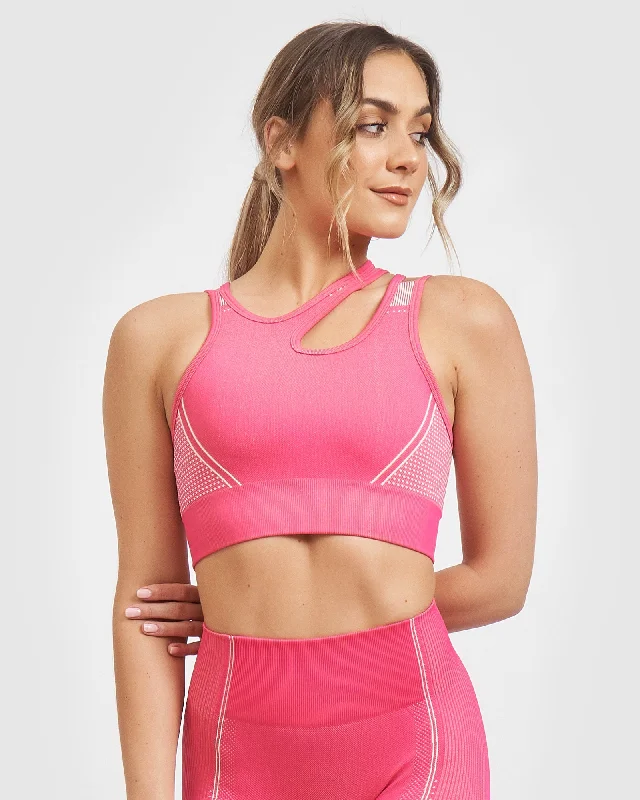 Friends and Family Sale Core Trainer Lulu Active Bra - Pink