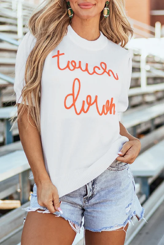 New Deals Puff Sleeve Crew Neck Sweater