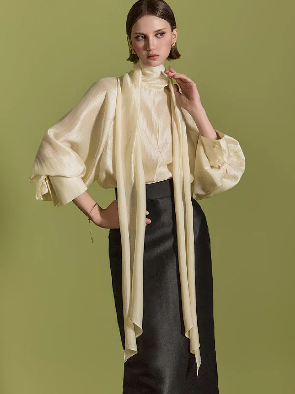 Price Drop B3025 Scarf Blouse