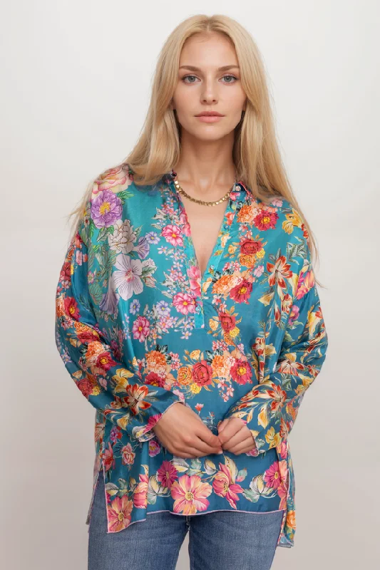 Can't Resist Johnny Was Neutra Mara Blouse C19423