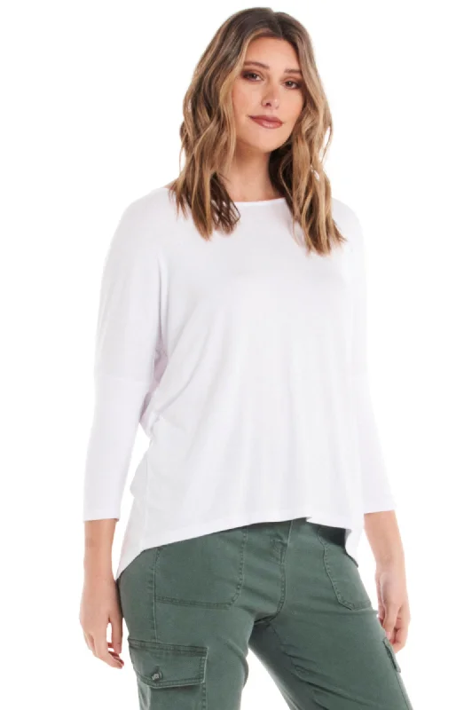 Crazy Deal Milan Tee 3/4 Sleeve - White