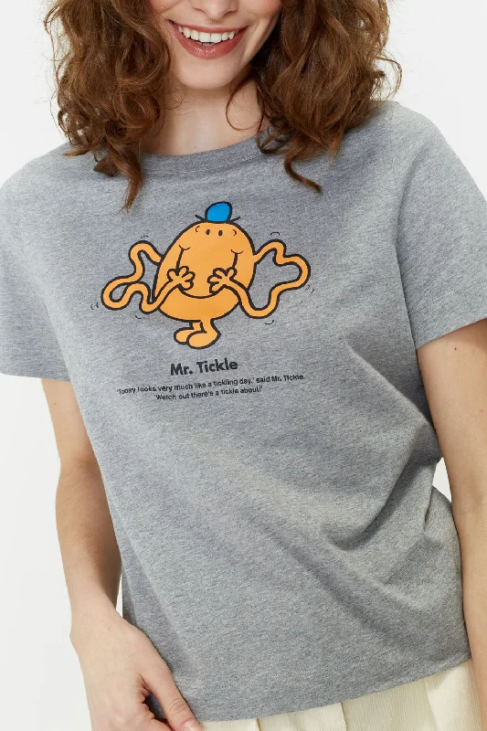 Weekend Deals That Spark Grey Cotton Mr. Tickle T-Shirt