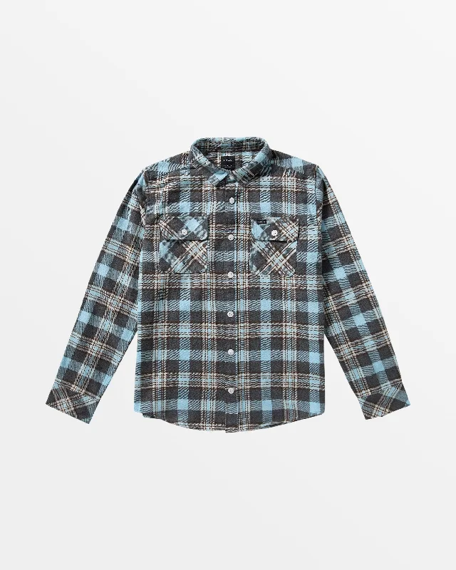 That'll Work Flannel Long Sleeve Shirt - Charcoal