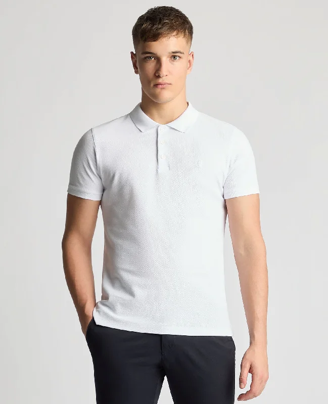 Tapered Fit Cotton Pique Polo Shirt