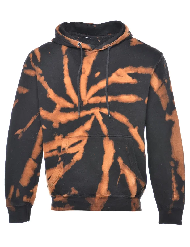 Year-End Sale Black Bleached Hoodie - L
