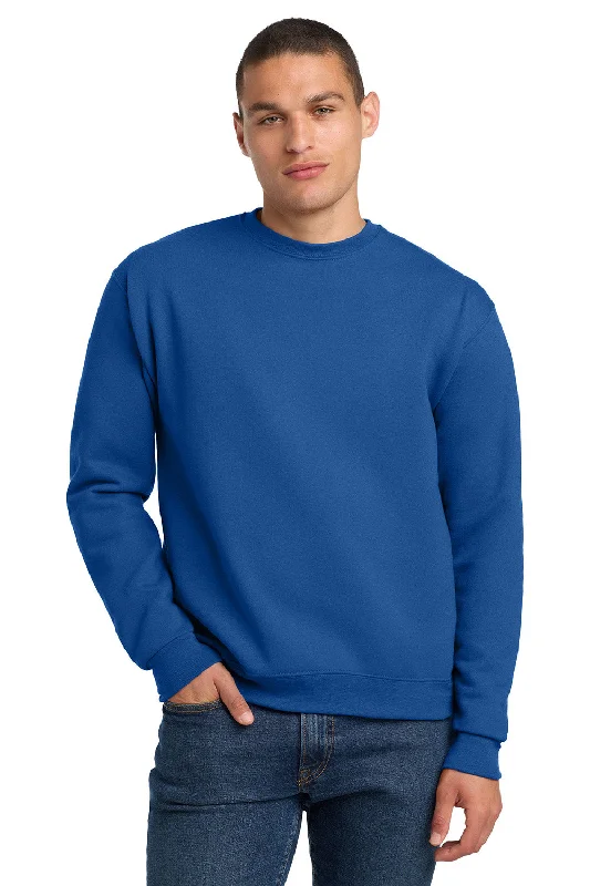 Jerzees Mens Super Sweats NuBlend Pill Resistant Fleece Crewneck Sweatshirt - Royal Blue